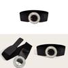 Vintage Korean Style Wide Belt For Dresses With Alloy Buckle And Elastic Waist For Winter Fashion