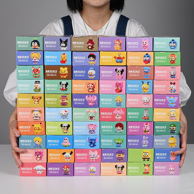 Educational Cartoon Figures Compatible with LEGO for Children's Day and Kindergarten Gifts