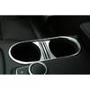 Gear Water Cup Holder Panel Cover Trim For Benz GLA CLA 2013-19 Silver Aluminum