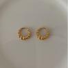 Fashion Jewelry 925 Silver Spiricle Twisted Earring for Women 925 Sterling Silver 18K Gold Plated Hoop Earring Jewelry