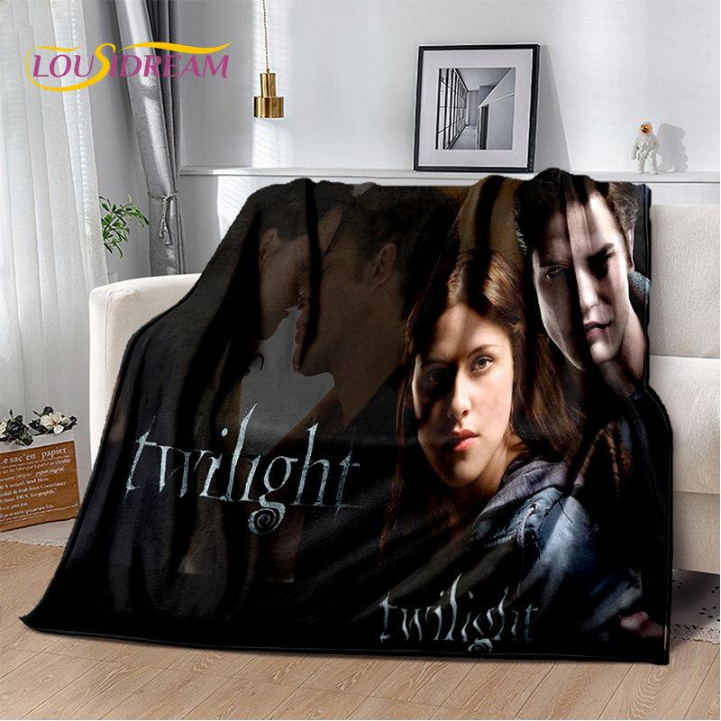 Twilight Saga HD potištěná měkká plyšová přikrývka, flanelová přikrývka do obývacího pokoje Ložnice Pohovka Piknikový potah pro děti