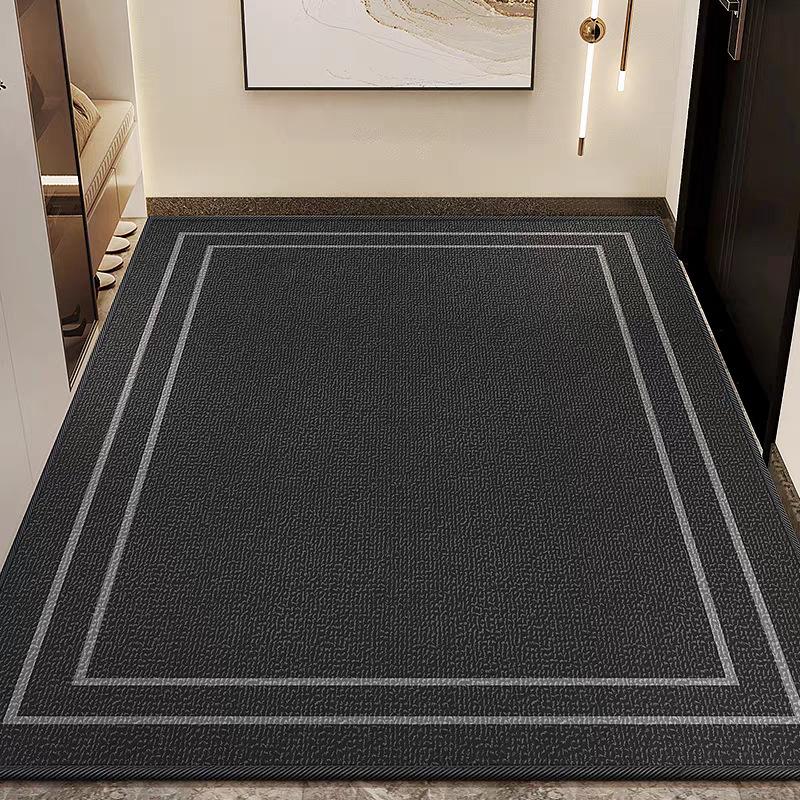 Simple Cloth Bottom Circle Velvet Floor Mat Dirt-Resistant And Easy To Take Care Of At The Entrance Door High-End Carpet Non-Slip  Cutting Floor Mat
