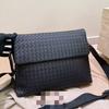 New Men's Shoulder Bag Oil Wax Woven Messenger Bag Fashion Mobile Phone Bag Mini Small Backpack Factory Wholesale