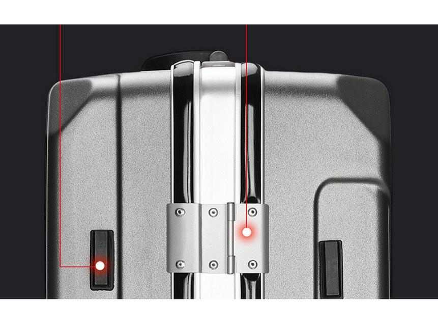 2025 Durable 20" Carry-on Aluminum Suitcase with Universal Wheels for Men and Women