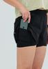 KALEG Womens Warm Up Wind Shorts (4)/Black