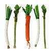 Simulated Vegetable Cat Teething Toy with Bell Carrot Scallion Celery Silvervine Chew Stick Dental Health Teeth Cleaning Interactive Boredom Toy