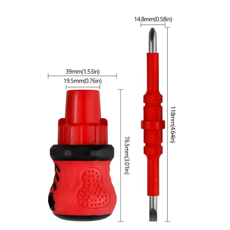 Professional 34 Piece Ratcheting Screwdriver Kit For DIY Projects Electronics Assembly Home Improvement and Outdoor Work