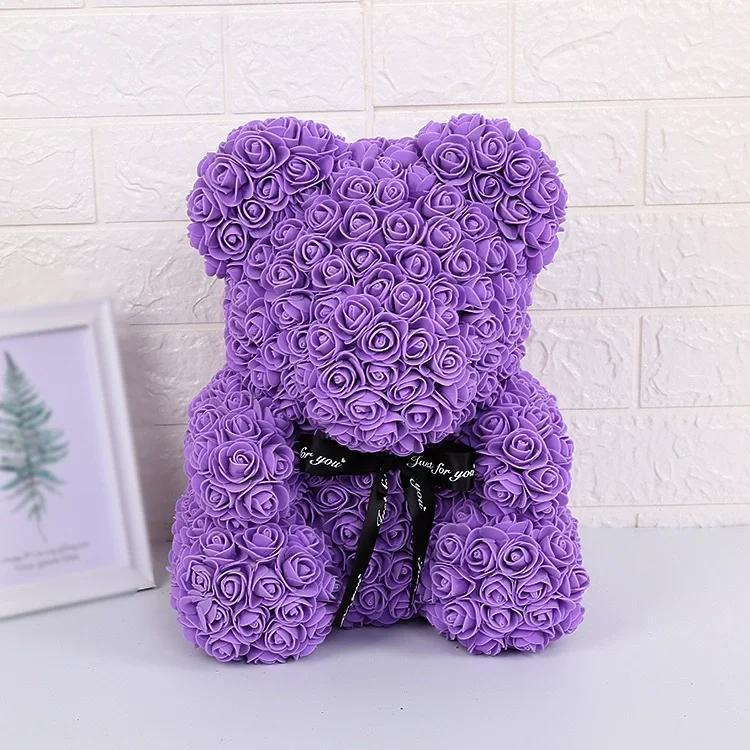 Romantisk ValentinsdagKreativ Evig Blomst Rosebjørn Julegave Rosebjørn Kosebjørn Bryllupsblomstdekorasjon Gave