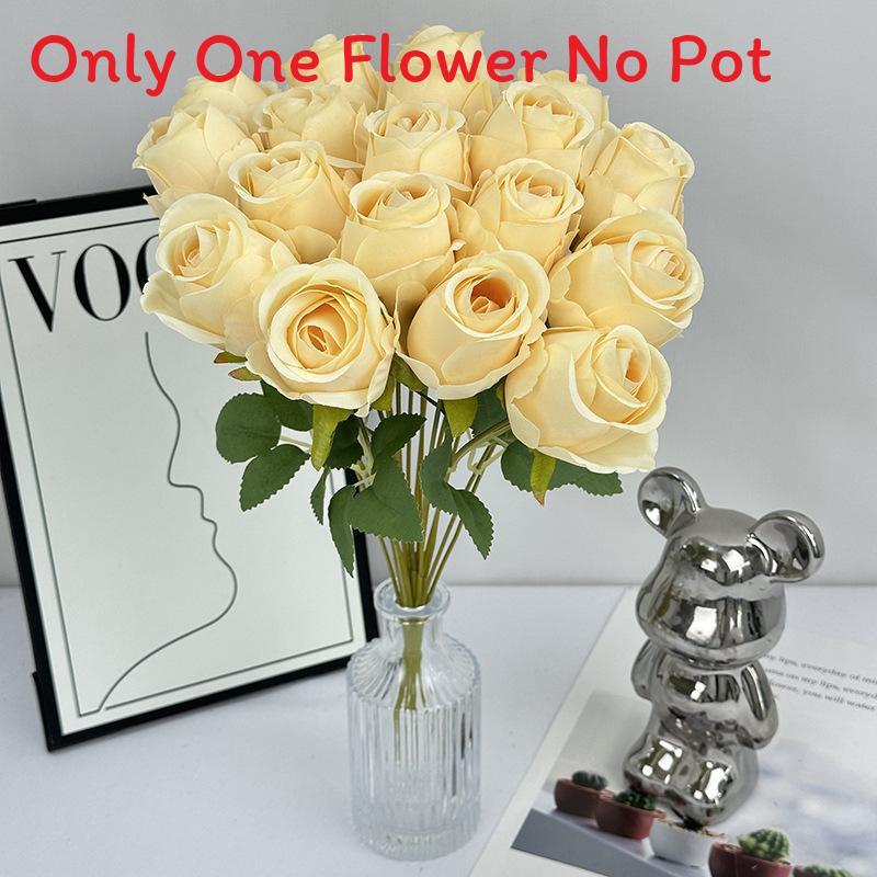 Elegant Flower Rose With Silk Texture For Wedding Photography Home Decor