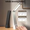 LED Desk Lamp Touch Control Foldable Table Lamp 3 Color Stepless Dimmable Bedside Light for Living Room Dorm Home Office