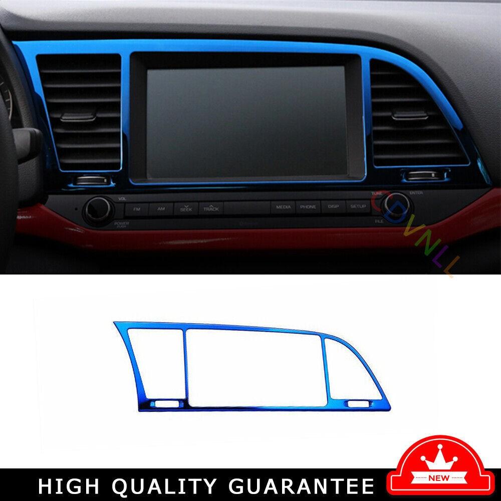 Central Console Navigation Panel Trim For Hyundai Elantra 2016-2020 Blue Steel