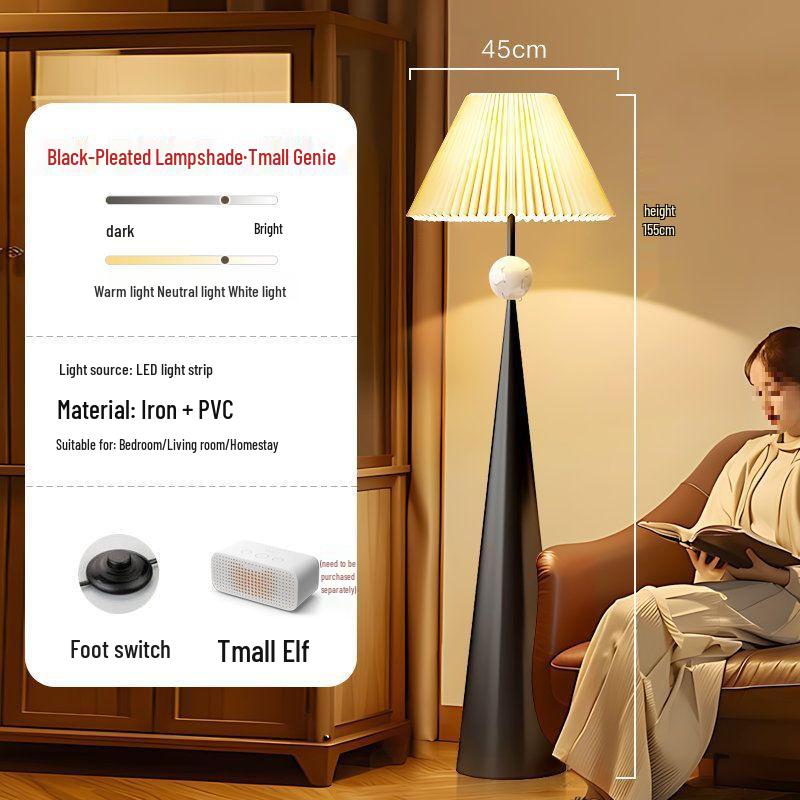 Wabi-Sabi Minimalist Floor Lamp: Modern Atmosphere Light for Living Room & Bedroom