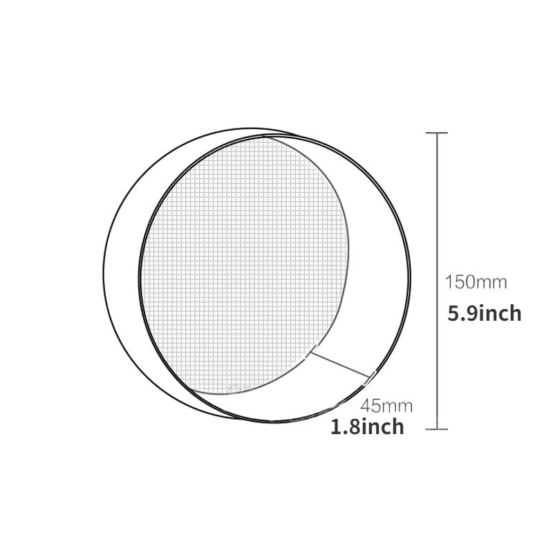 Kitchen Fine Mesh Flour Sifter Professional Round Stainless Steel Flour Sieve Strainer Sifters Best for Kitchen Baking Tea