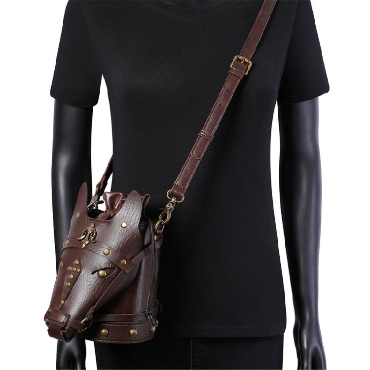 Medieval Crossbody Bag Horse PU Leather Pouches Practical for Various Occasion