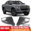 For Isuzu D-Max Dmax -2024 Car Sticker Rearview Side Mirror Cover Wing Cap Exterior Door Rear View Case Trim Carbon Fiber