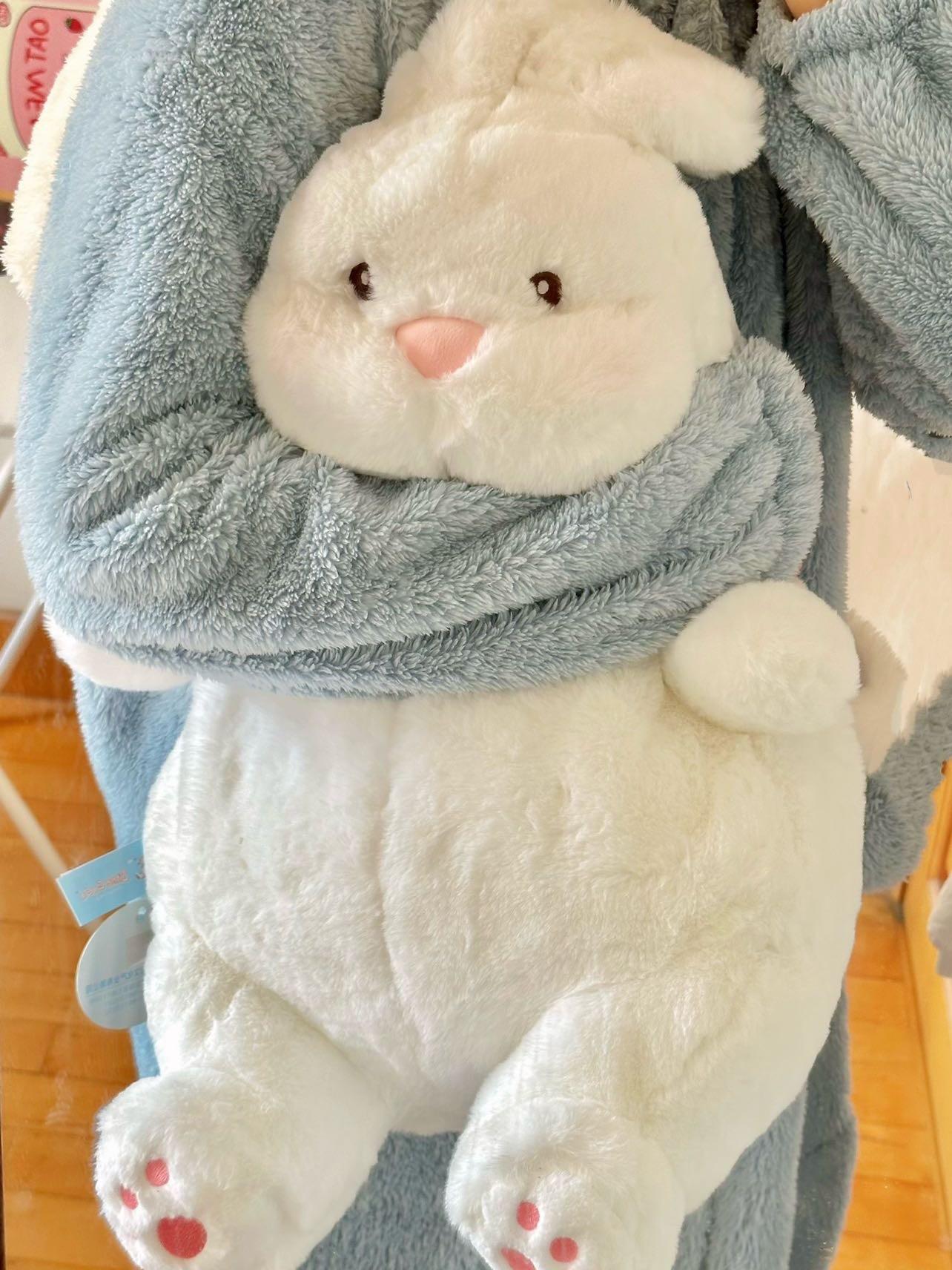 

Cute White Rabbit Plush Toy - Pillow and Bedtime Doll Gift for Girls 45cm Official Genuine