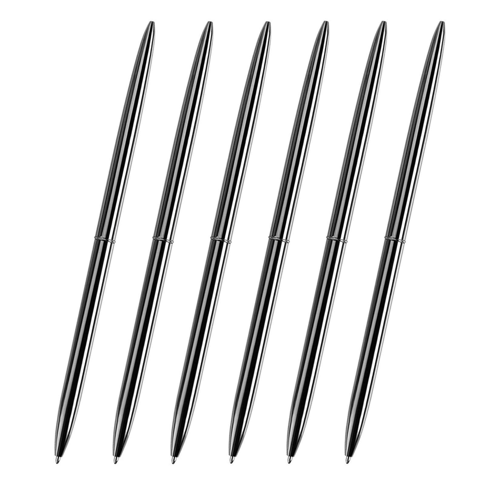 

6 шт. Шариковая ручка с поворотным механизмом, тонкая ручка для подписи, ручка для гостевой подписи, ручка для поворота чёрный