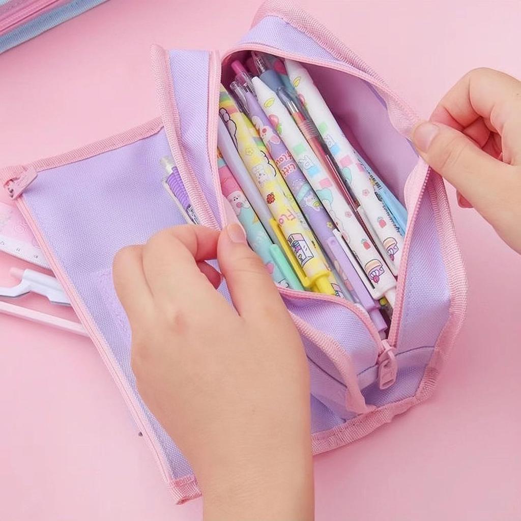 LYLIDIA Kuromi Pencil Pencil Large Capacity Storage Makeup Kuromi Stationery Lightweight Storage Box for Suitable for Elementary School Middle School