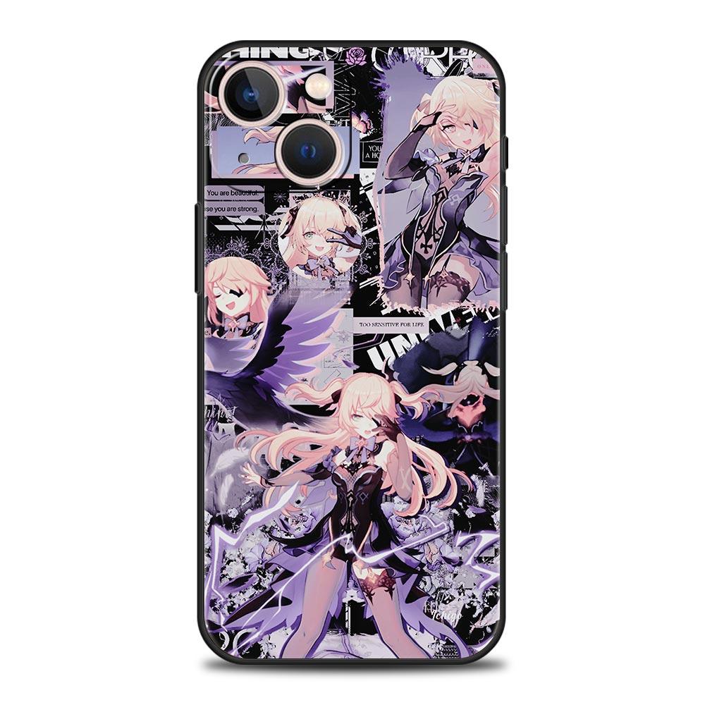 Genshin Impact Top Games Luxury Phone Case For iPhone 13 15 14 12 Mini 11 Pro MAX XR X SE XS 7 8 Plus Silicone Protection Cover