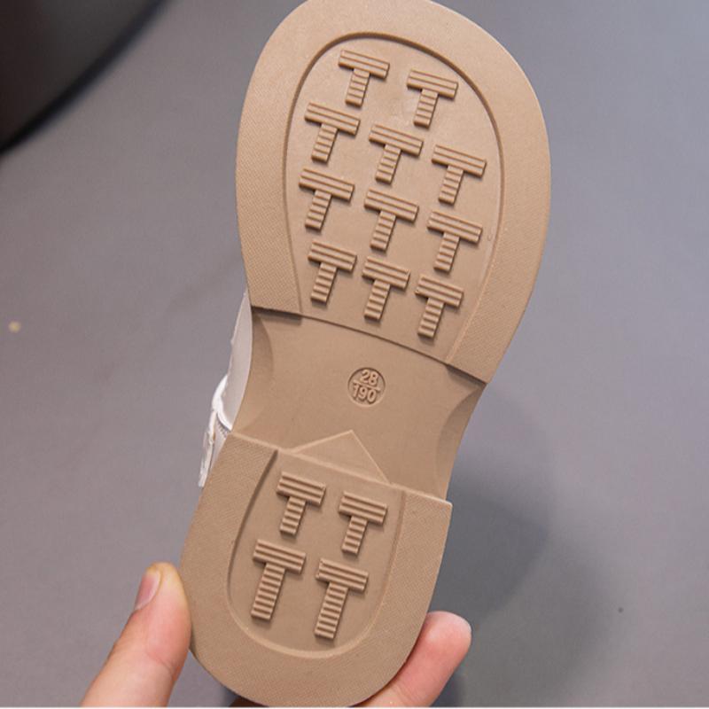 Summer New Girls Hollow Comfort Soft Bottom Leather Sandals Western Princess Shoes