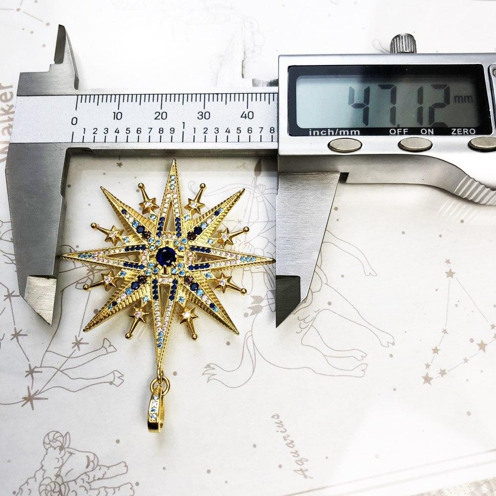 Pendants Royalty Star Golden ,Spring Jewelry For Women Retro Sterling Color Accessorie Preciously Handcrafted Souvenir GiftVintage Jewelry