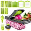 Hot 16Pcs Set Vegetable Chopper Onion Chopper Handle Food Grate Food Chopper Kitchen Vegetable Slicer Dicer Cut Potato Shredder