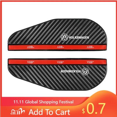 80% Hot New Car Rearview Mirror Rain Eyebrow Rain Shield Shade Protector Cover for VW Volkswagen Golf Polo Passat Touran Jett