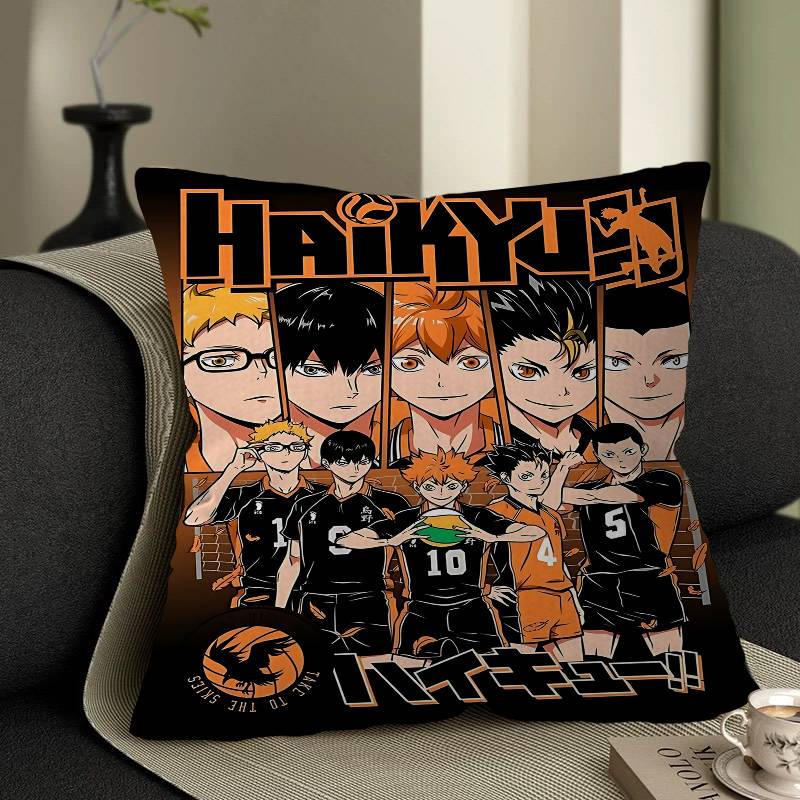 Haikyuu Japan Anime Pillowcase Toon Gift Cushion Cover Bedroom Home Sofa Chair Seat Decor Pillow Case