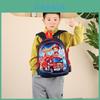 Cute Car Print Boys Backpack Large Capacity Comfortable Breathable Nylon School Bag