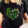 100% Cotton Shenanigans With My Gnomies St Patrick's Day Gnomes Heart T-Shirt