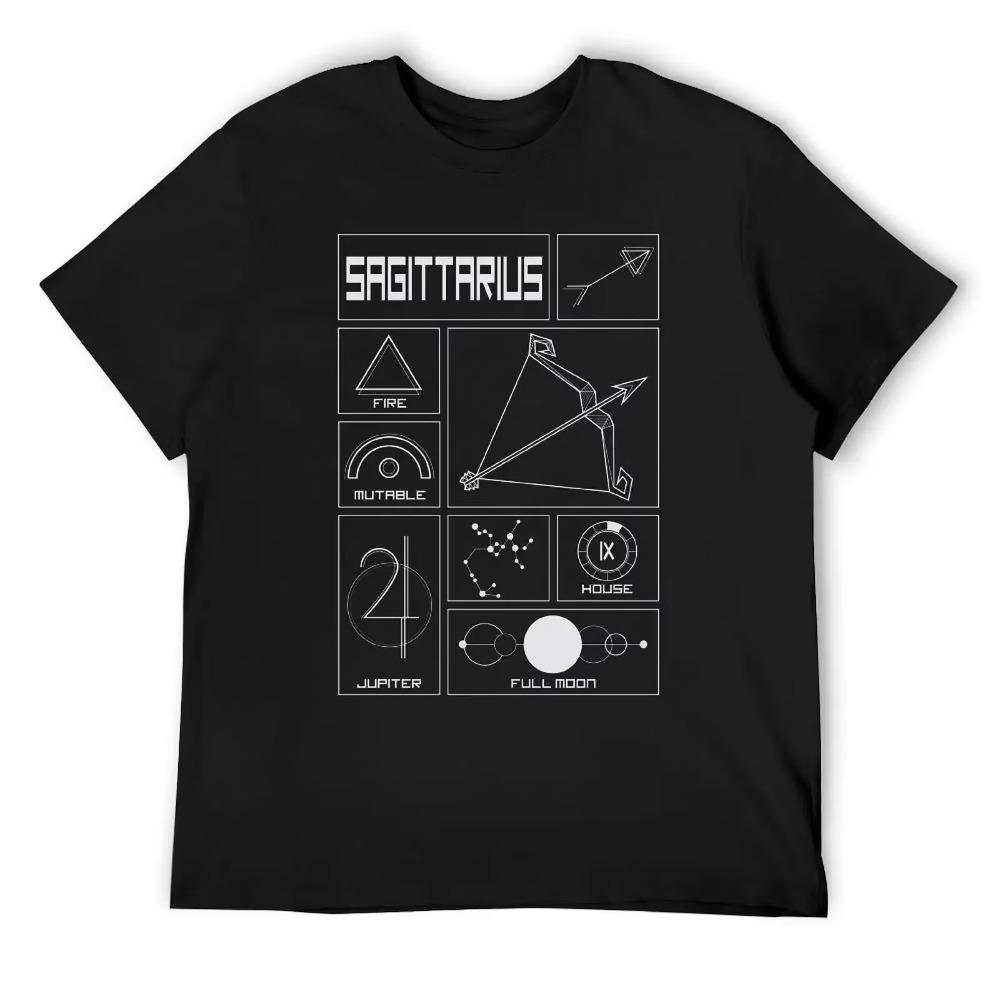 Sagittarius Twelve Constellation (8) T-shirt Harajuku Motion Tees Graphic Aactivity Competition Humor Graphic USA Size