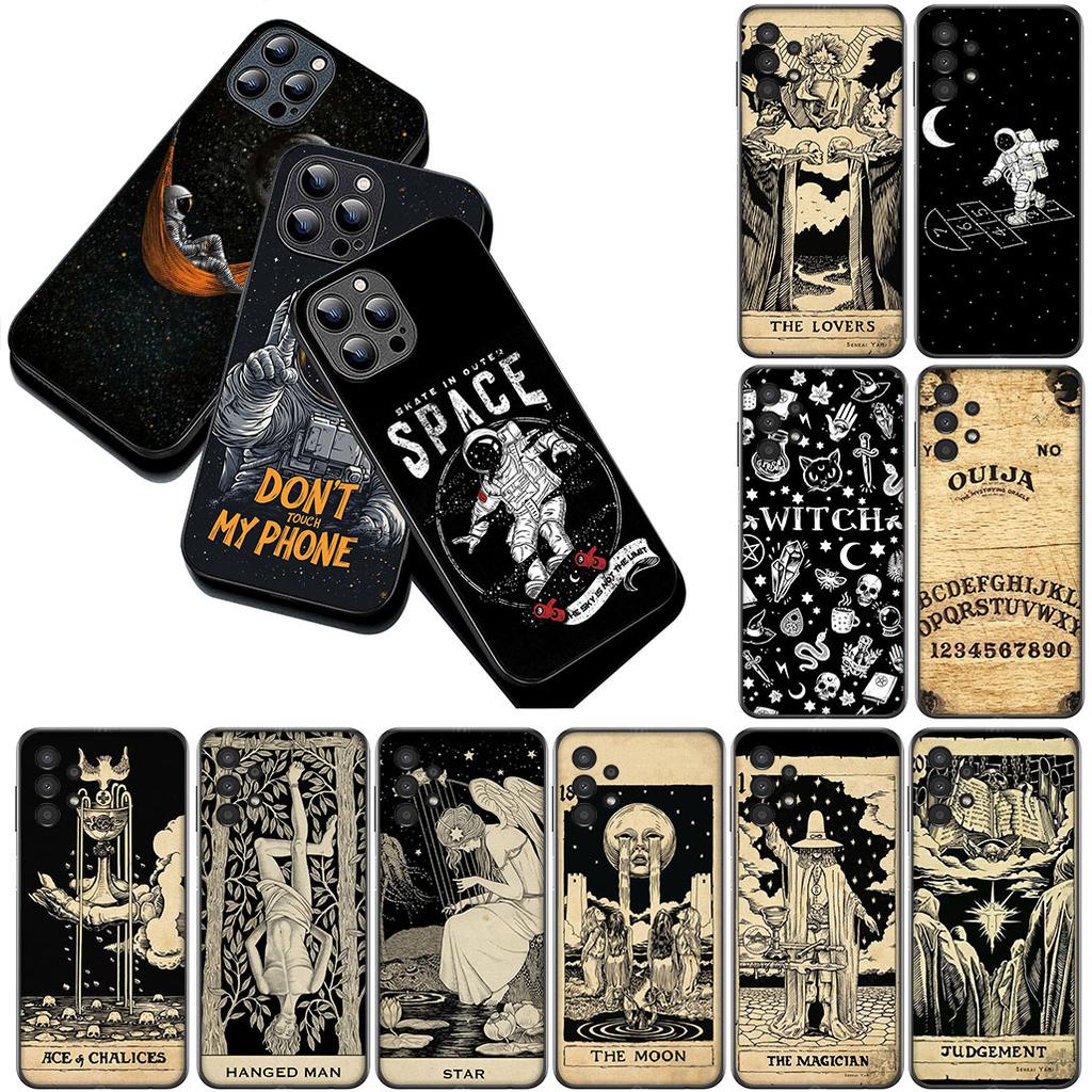 for Motorola Moto Edge 50 30 Fusion 40 NEO Ultra Pro G35 G45 G75 G85 G35 Cover Case Witch Divination Tarot Moon Astronaut Space