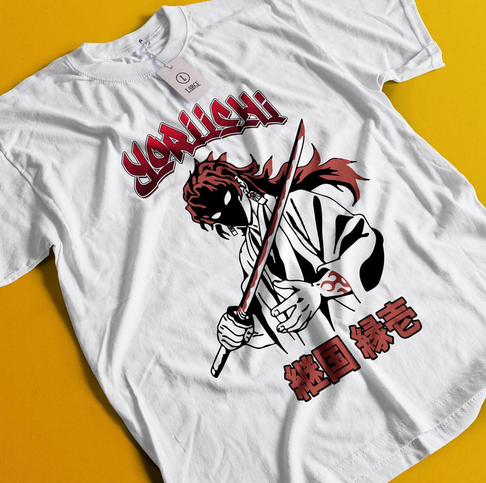 

Demon Slayer Shirt Yoriichi Tshirt Zenitsu T-Shirt Muzan Tanjiro Doma Nezuko Tee 3XL