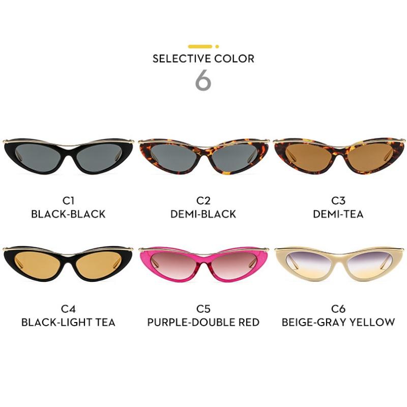 Women's Sunglasses, Fashionable Small-frame Cat Eye Sunglasses.
