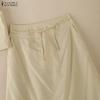 ZANZEA Bluză cu mânecă scurtă și fuste lungi pentru femei Seturi de costume casual din două piese