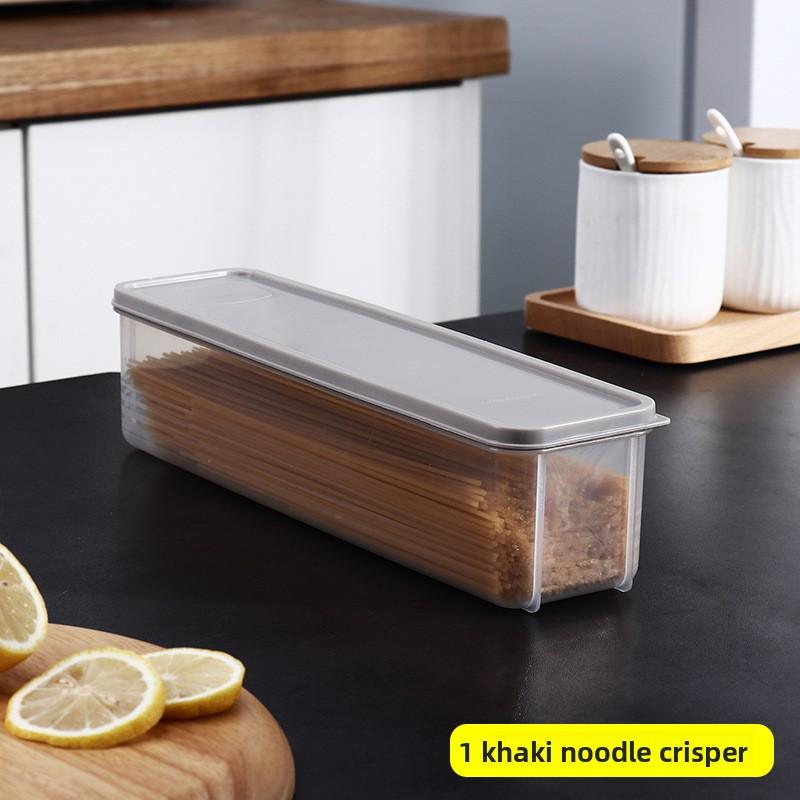Noodle Rectangle Fridge Food with Lid Kitchen Grocery Food Hanging Noodle Storage Crisper Boxes