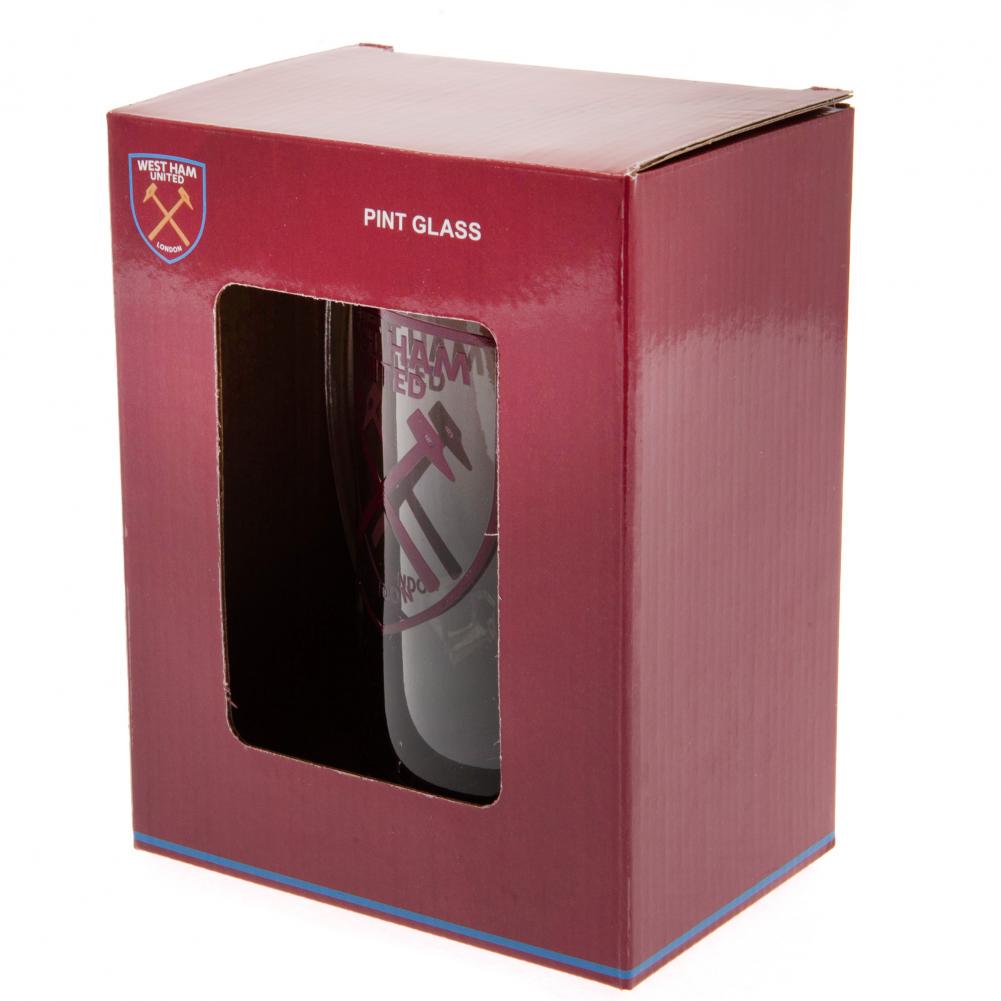 West Ham United FC Wappenkrug aus Glas