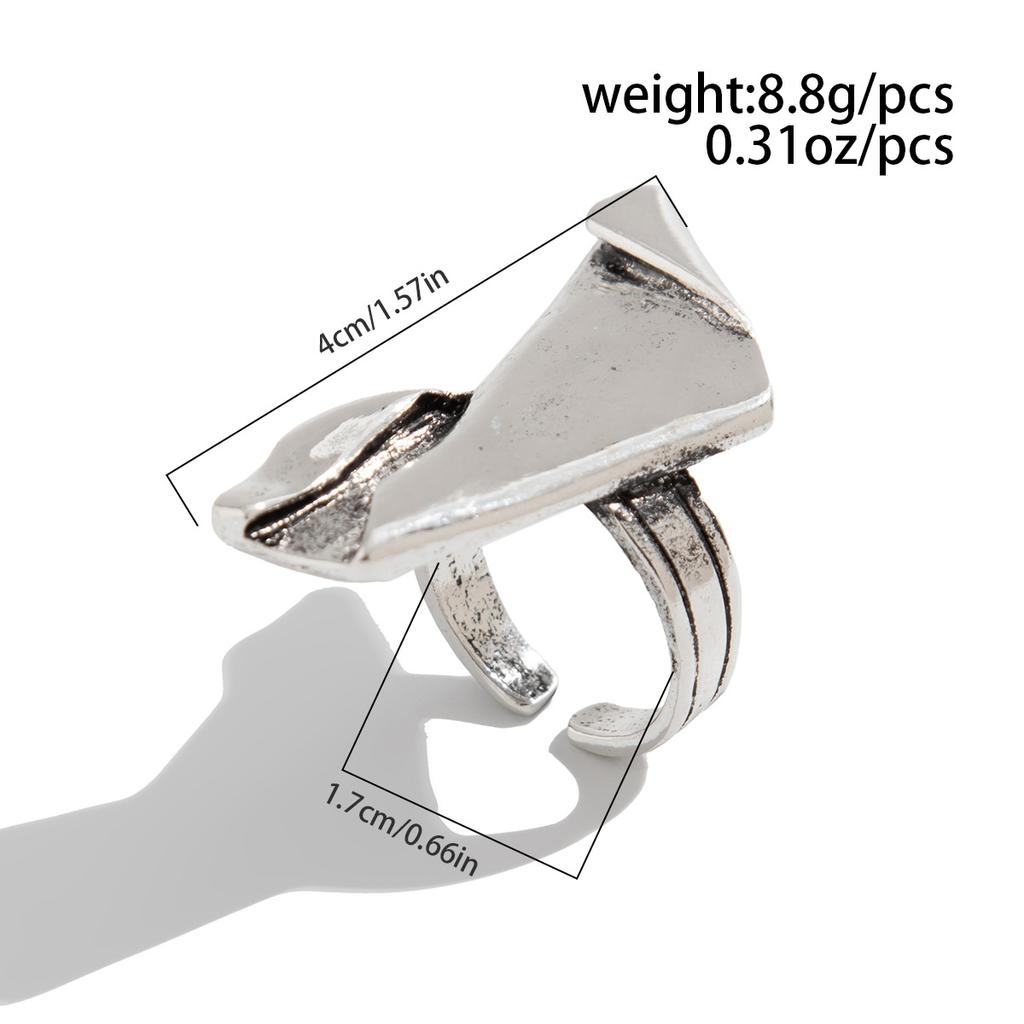 Geometric Necklace Set Exaggerated Pleated Alloy Chain Personalised Irregular Fashion Party for Women