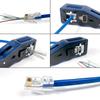 HFS(R) RJ45 Crimping Tool for Through-Type LAN Connectors, CAT6A/CAT6/CAT5E Connectors, Compatible with Telephone Cables