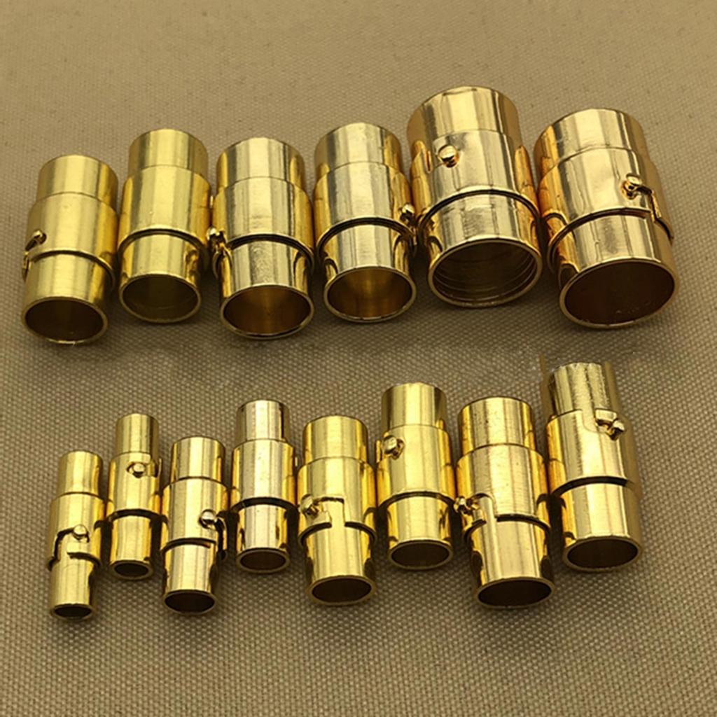 10 Pieces Stylish Magnetic Clasps Cord End Caps Leathers Rope Necklace Bracelet Accessories Perfect for Jewelry Making