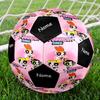 Custom Name The Powerpuff Girls Theme Size 5 Soccer Ball, Suitable for Both Indoor and Outdoor Matches, a Gift Suitable for Everyone.