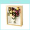 Acrylic Hollow Photo Frame With Wooden Finish For Office Wall Art And Gift
