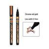 Wide Collection 843 Chrome Reflective Pen: Silver Plated Marker for DIY & Gundam Models.