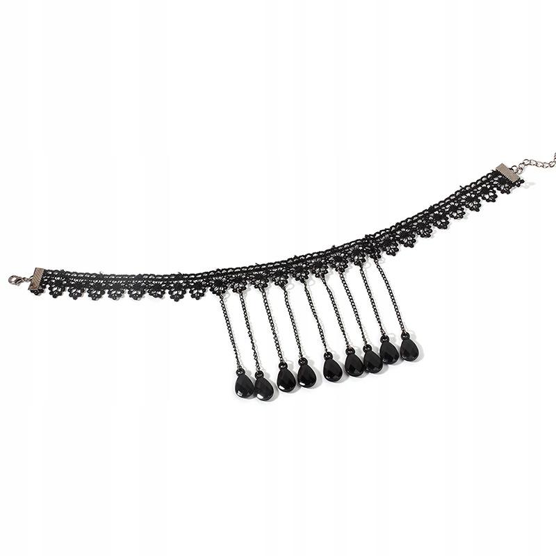 Choker Lace Embroidery Black Necklace Gothic Ch01