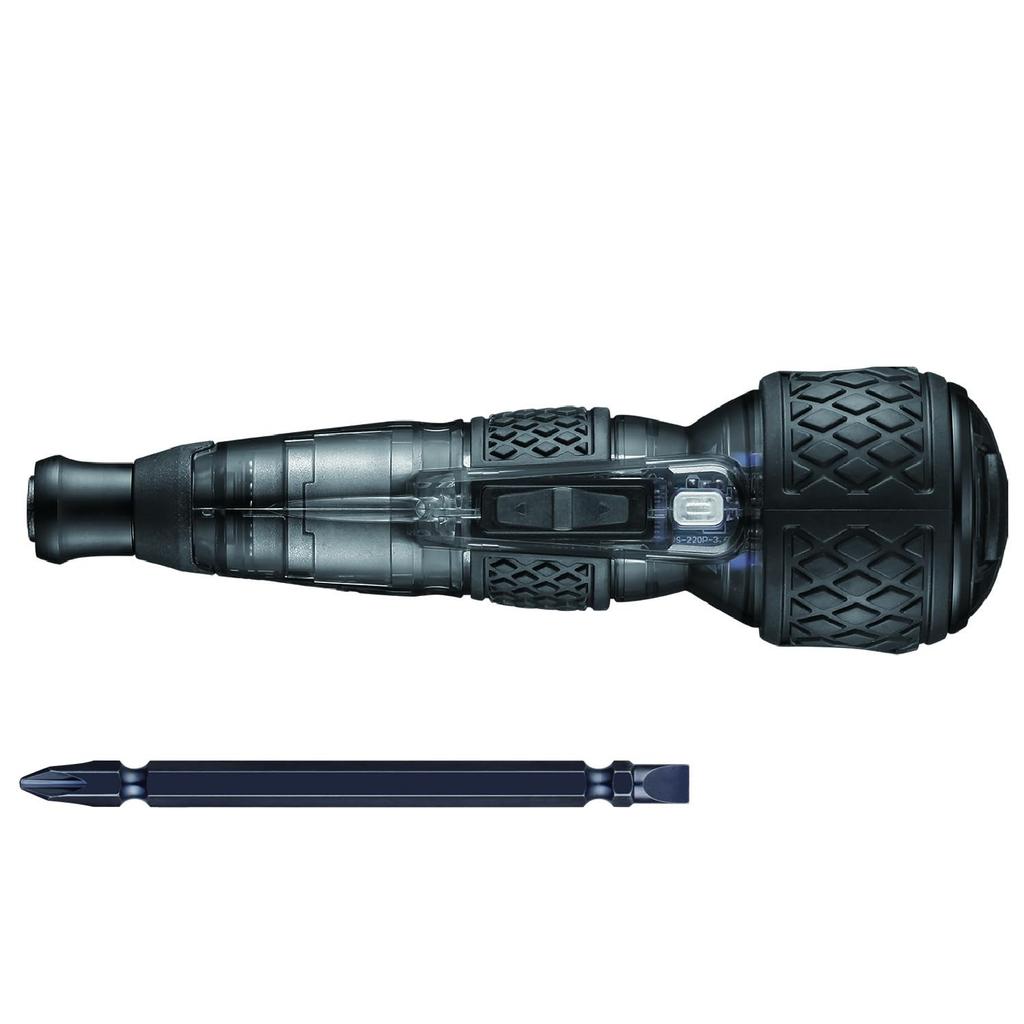 VESSEL Electric Ball Grip Driver Plus Galaxy Switching Mode Limited Color 1 Bit Included 3-Stage (Black) 220USB-P1GBK