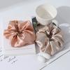 Custom logo 100% Mulberry 22momme  7cm Silk Scrunchies Hair Ties Hair Accessories for Girls