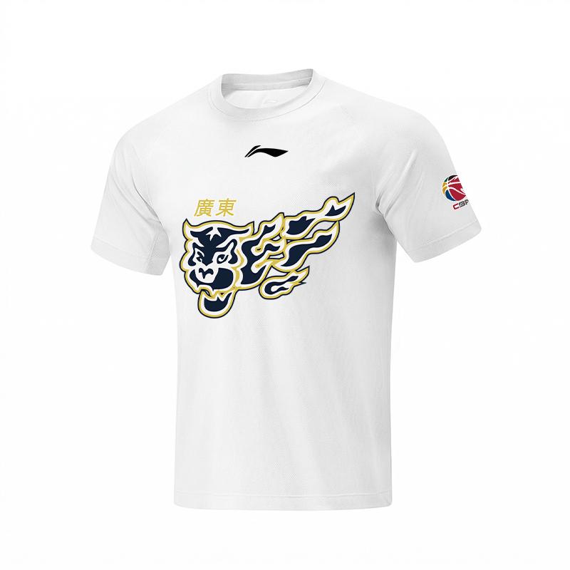Li Ning T Shirts Unisex White Crew Neck AHSVE61-2LOGO 3XL