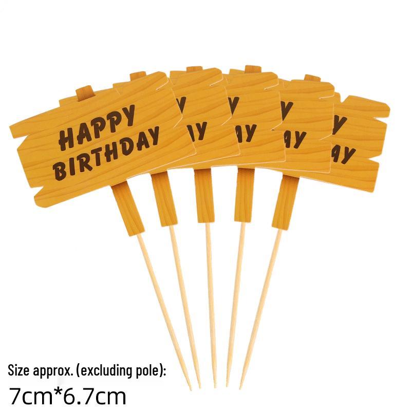 

50-Piece Blank Insert Cards for Cake Decorations and Celebrations