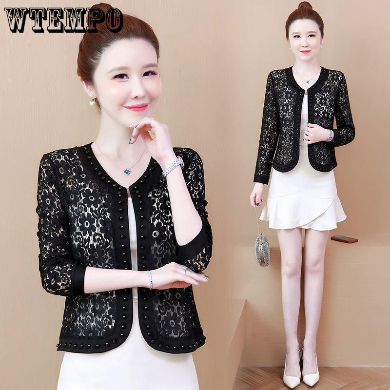 Women's Lace Shawl Women's Summer Sun Protection Clothes Cardigans Middle-aged and Elderly Mothers' Clothing