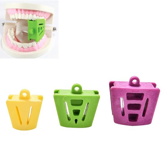 3 Pcs Dental Mouth Prop Bite Block Cushion Opener Retractor Large Medium Small